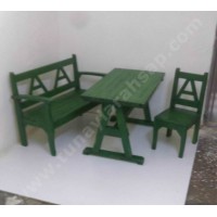 sr0035 Büfe ve Cafe Ahşap Sedir Takımları